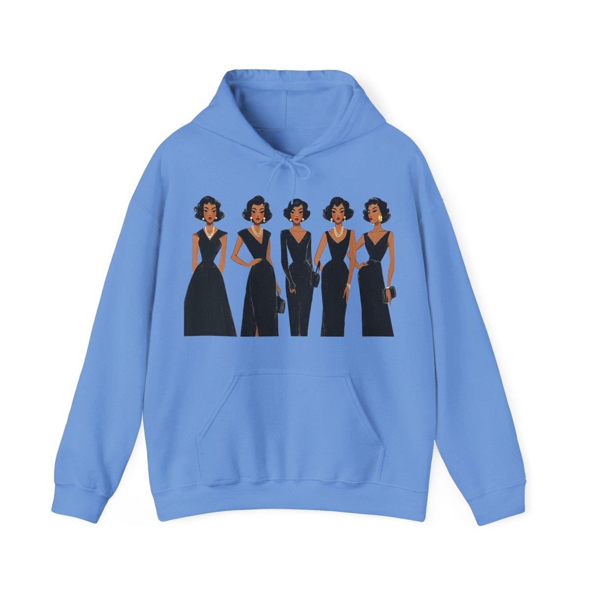 Elegant Dresses Hoodie - Afrocentric Art by The Trini Gee