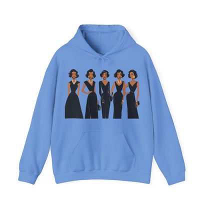 Elegant Dresses Hoodie - Afrocentric Art by The Trini Gee