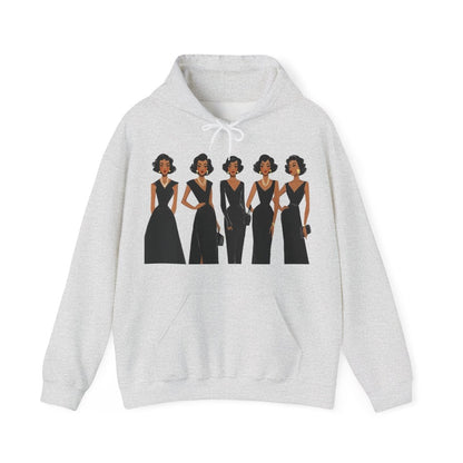 Elegant Dresses Hoodie - Afrocentric Art by The Trini Gee