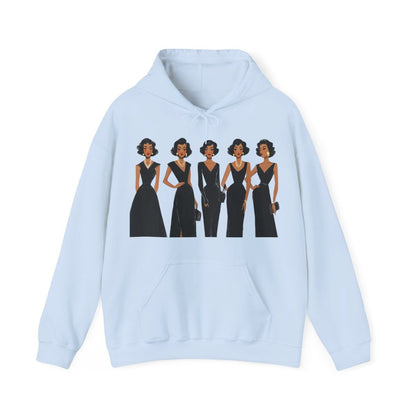 Elegant Dresses Hoodie - Afrocentric Art by The Trini Gee