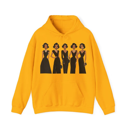 Elegant Dresses Hoodie - Afrocentric Art by The Trini Gee