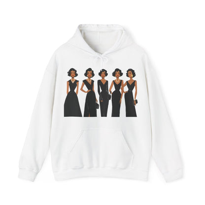 Elegant Dresses Hoodie - Afrocentric Art by The Trini Gee
