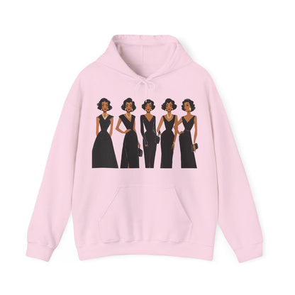 Elegant Dresses Hoodie - Afrocentric Art by The Trini Gee