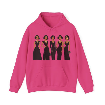 Elegant Dresses Hoodie - Afrocentric Art by The Trini Gee