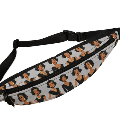 Elegant Ladies Fanny Pack - Afrocentric Art by The Trini Gee