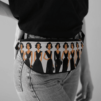 Elegant Ladies Fanny Pack - Afrocentric Art by The Trini Gee
