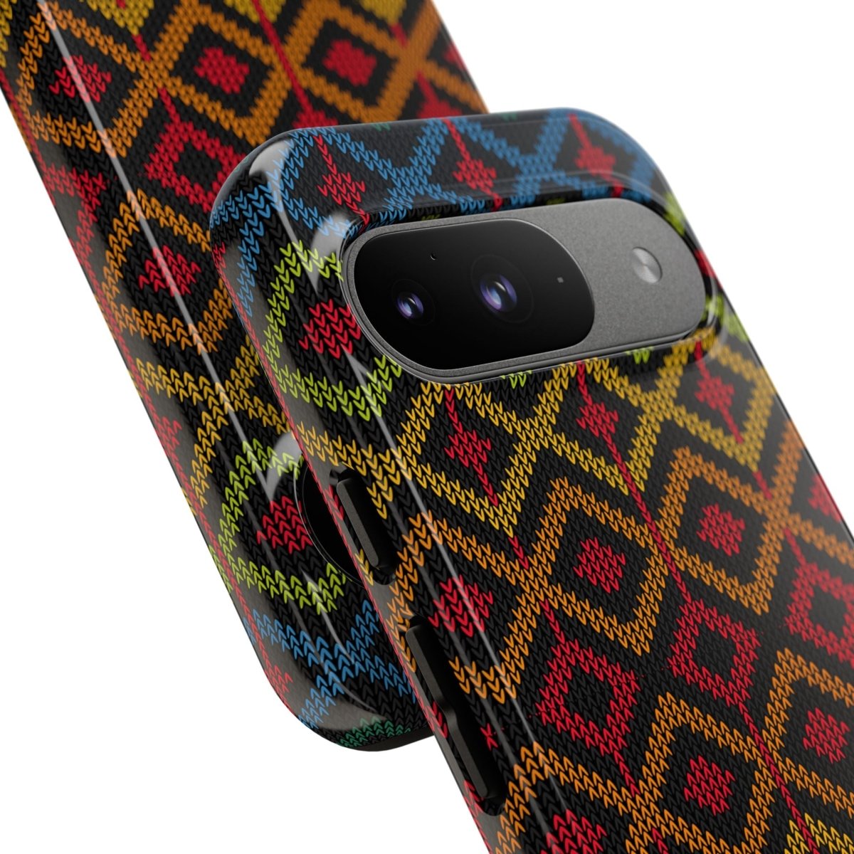 Ethnic Diamond Pattern Phone Case - Afrocentric Art by The Trini Gee