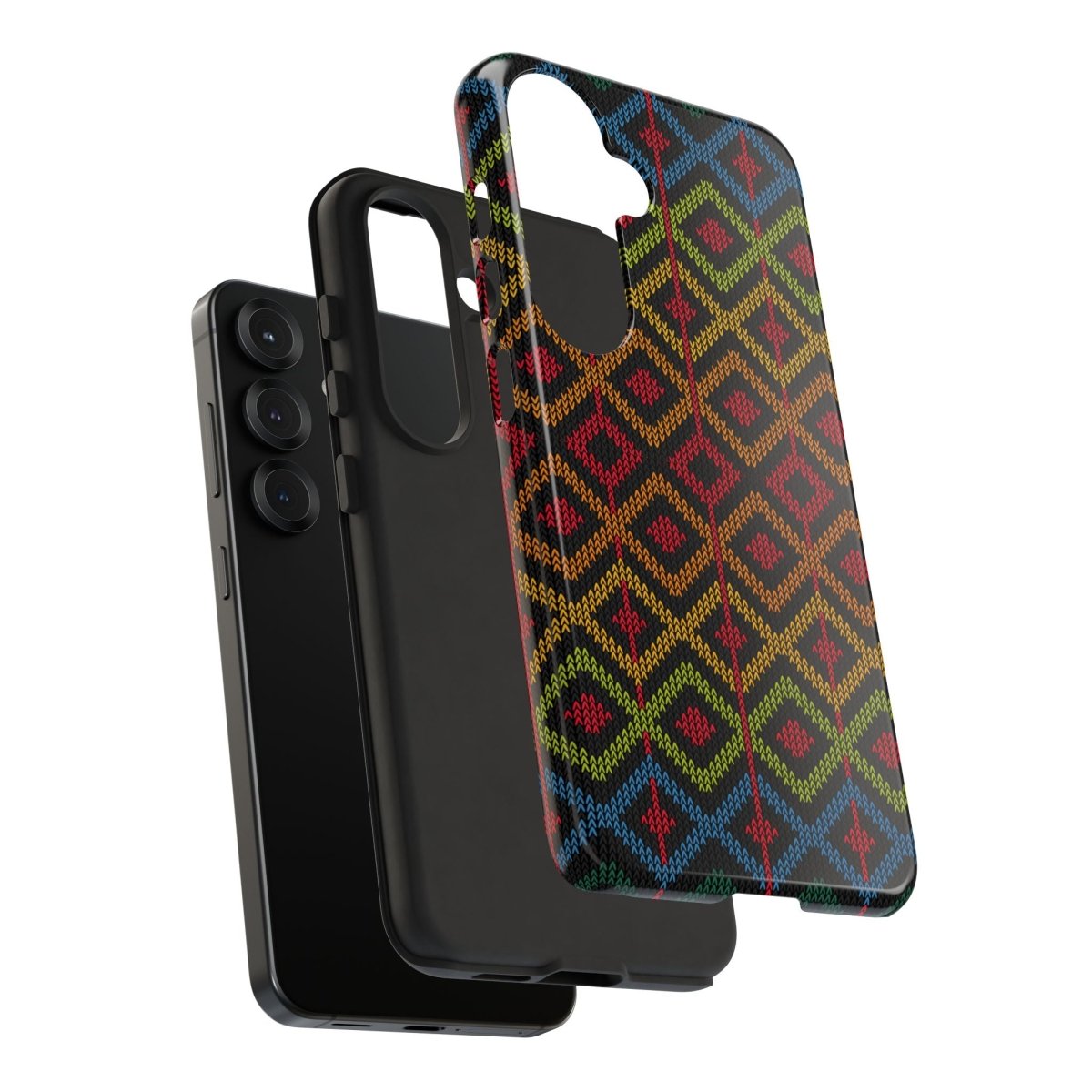 Ethnic Diamond Pattern Phone Case - Afrocentric Art by The Trini Gee