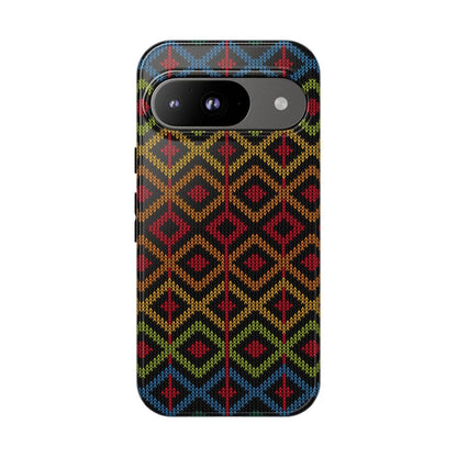 Ethnic Diamond Pattern Phone Case - Afrocentric Art by The Trini Gee