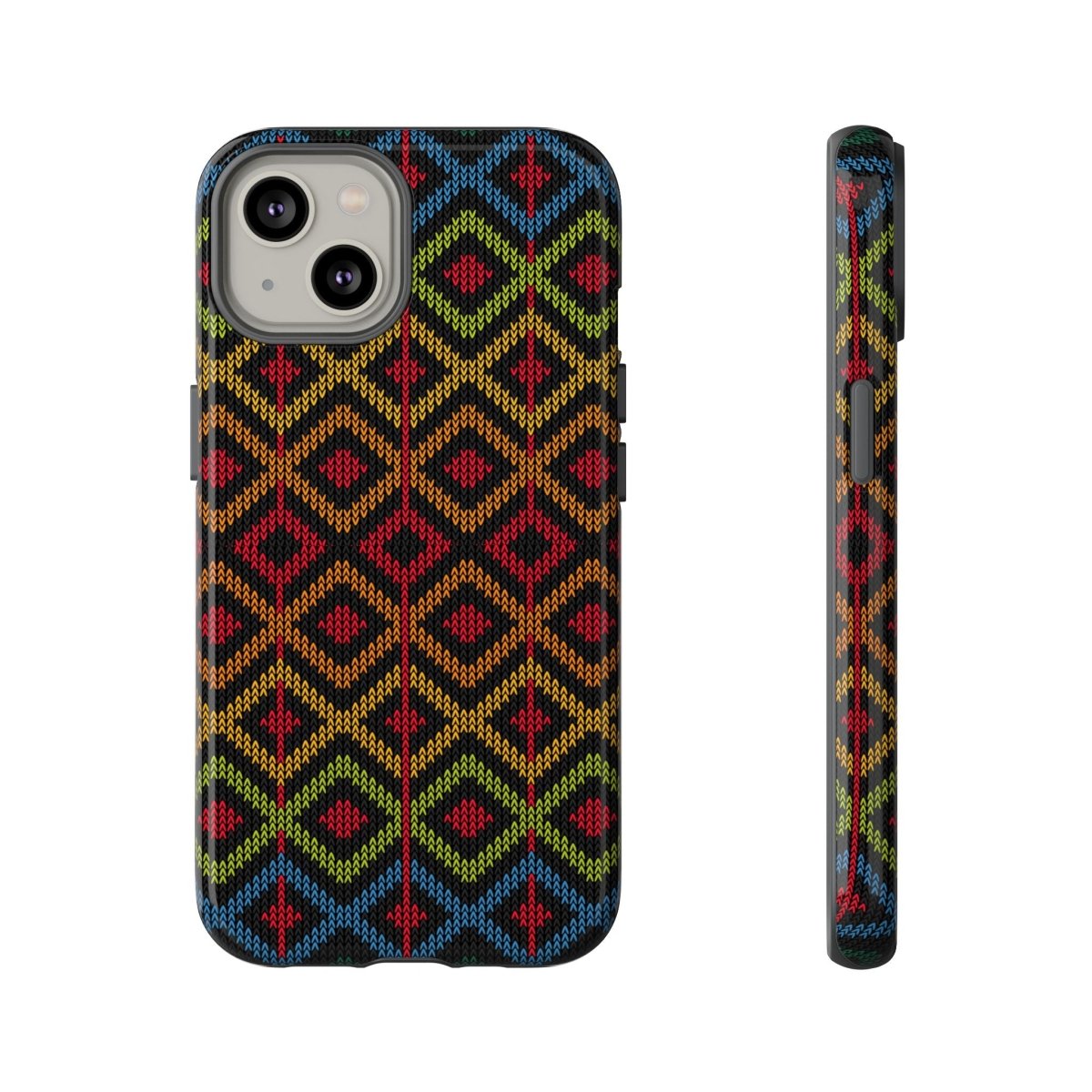 Ethnic Diamond Pattern Phone Case - Afrocentric Art by The Trini Gee