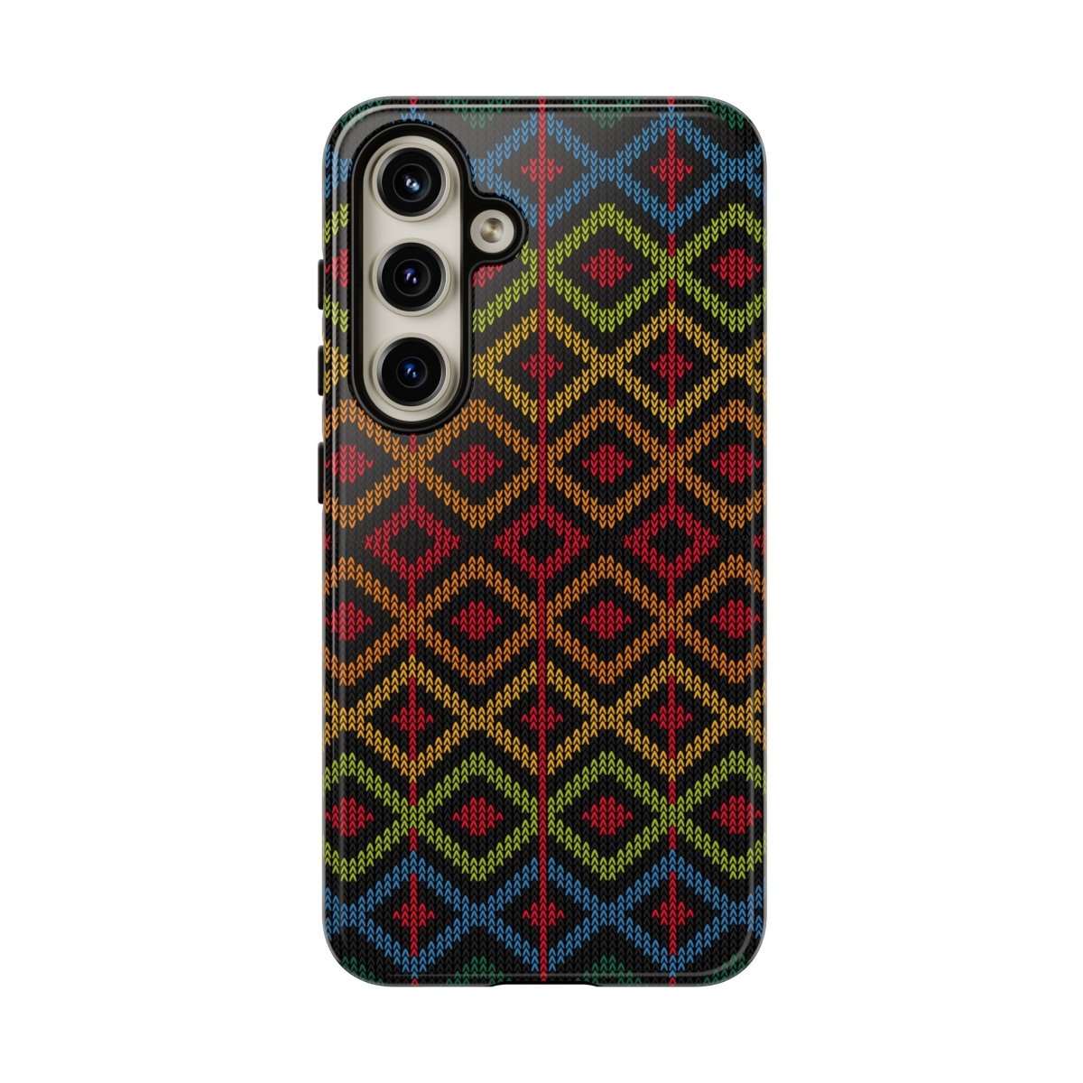 Ethnic Diamond Pattern Phone Case - Afrocentric Art by The Trini Gee