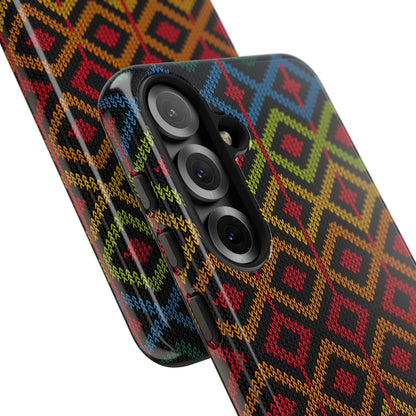 Ethnic Diamond Pattern Phone Case - Afrocentric Art by The Trini Gee
