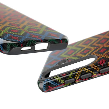 Ethnic Diamond Pattern Phone Case - Afrocentric Art by The Trini Gee