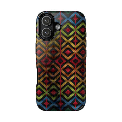 Ethnic Diamond Pattern Phone Case - Afrocentric Art by The Trini Gee