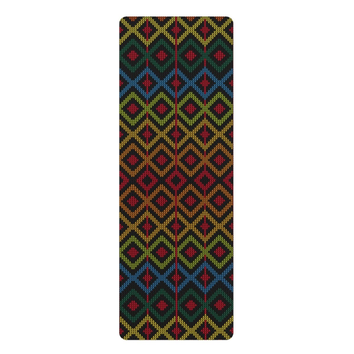 Ethnic Pattern Yoga Mat - Afrocentric Art by The Trini Gee