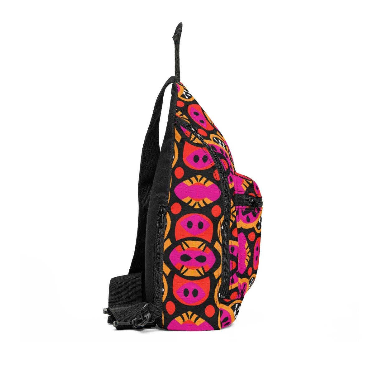 Ethnic Tribal Pattern Sling Bag - Afrocentric Art by The Trini Gee