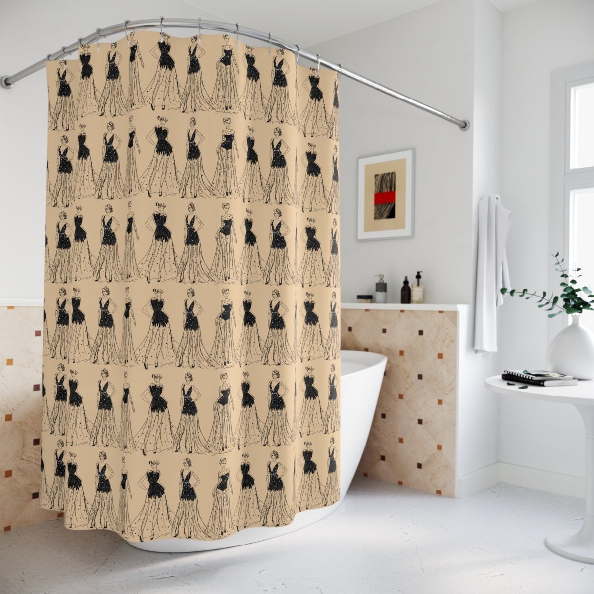 Evening Gown Shower Curtain - The Trini Gee