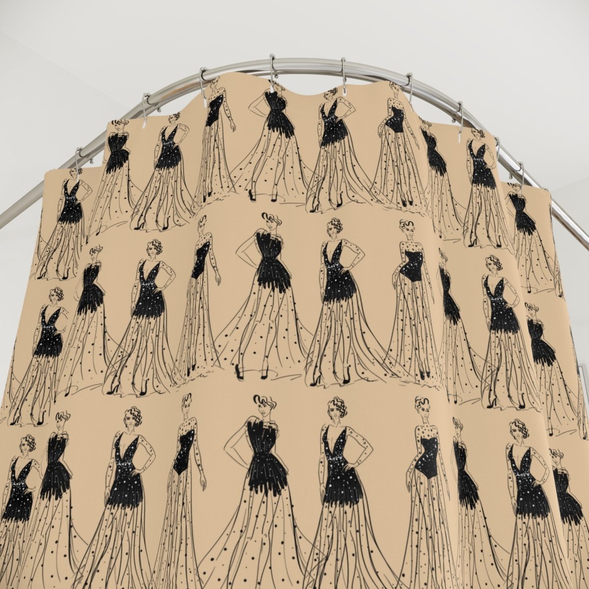 Evening Gown Shower Curtain - The Trini Gee