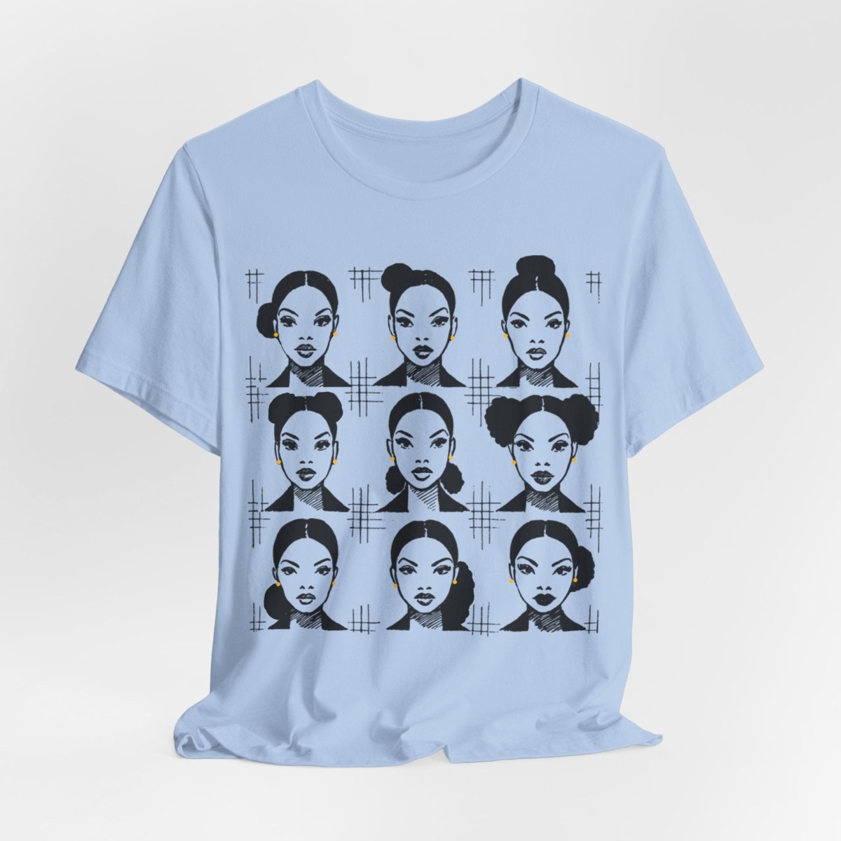 Everyday Afro Buns Shirt - Afrocentric Art by The Trini Gee