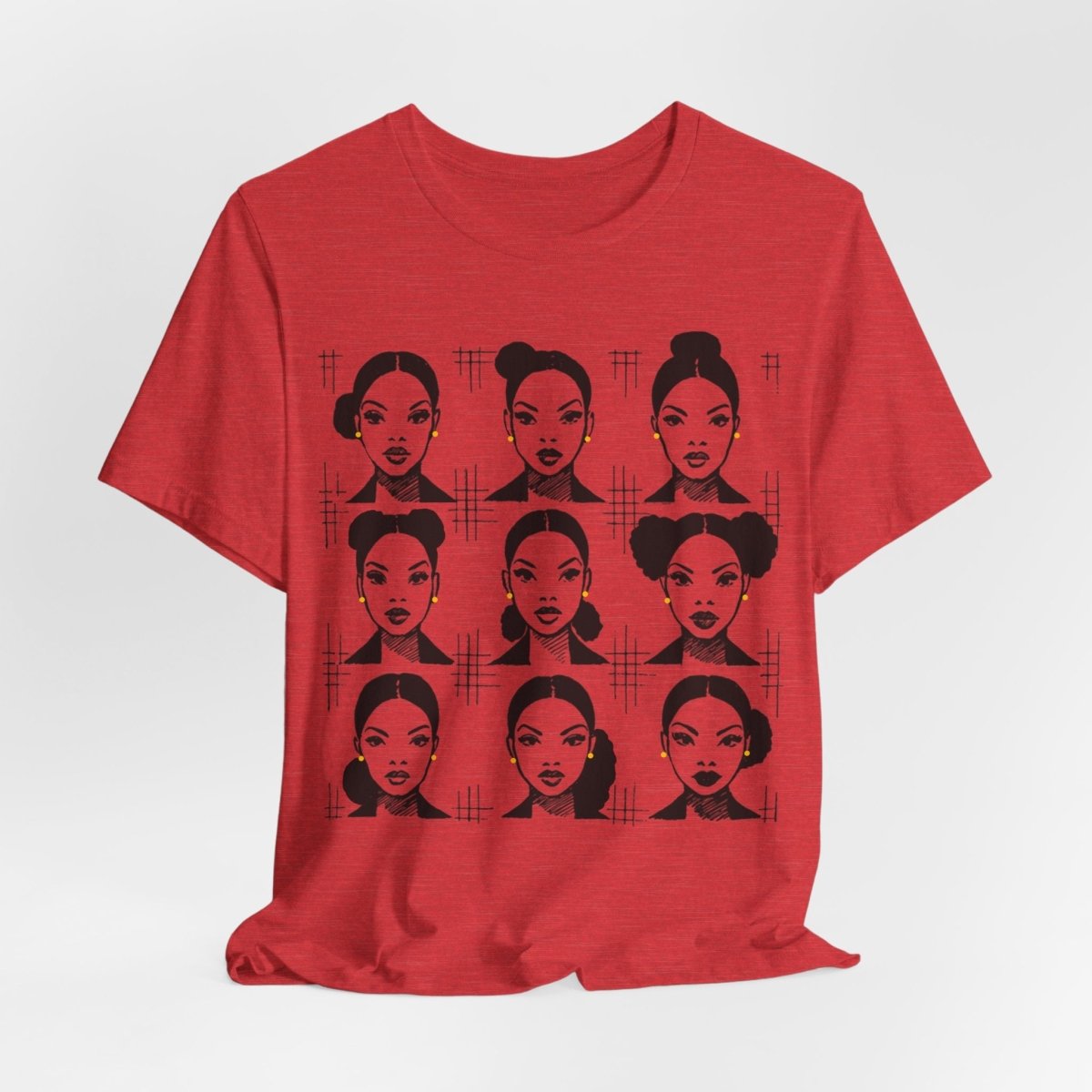 Everyday Afro Buns Shirt - Afrocentric Art by The Trini Gee