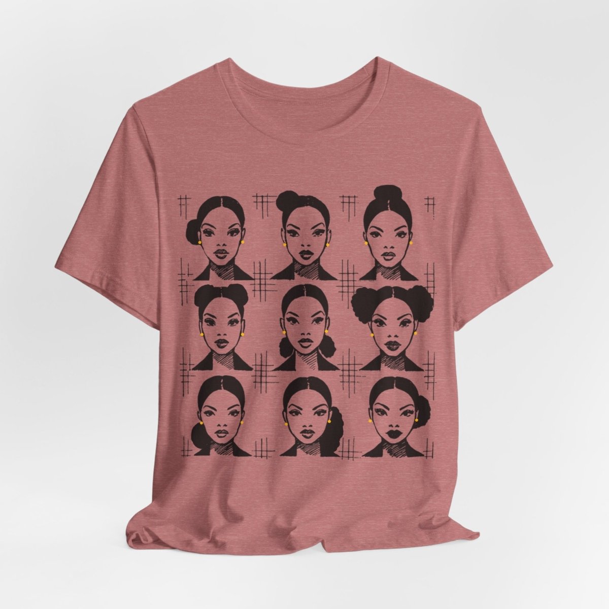 Everyday Afro Buns Shirt - Afrocentric Art by The Trini Gee