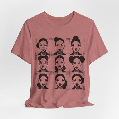 Everyday Afro Buns Shirt - Afrocentric Art by The Trini Gee