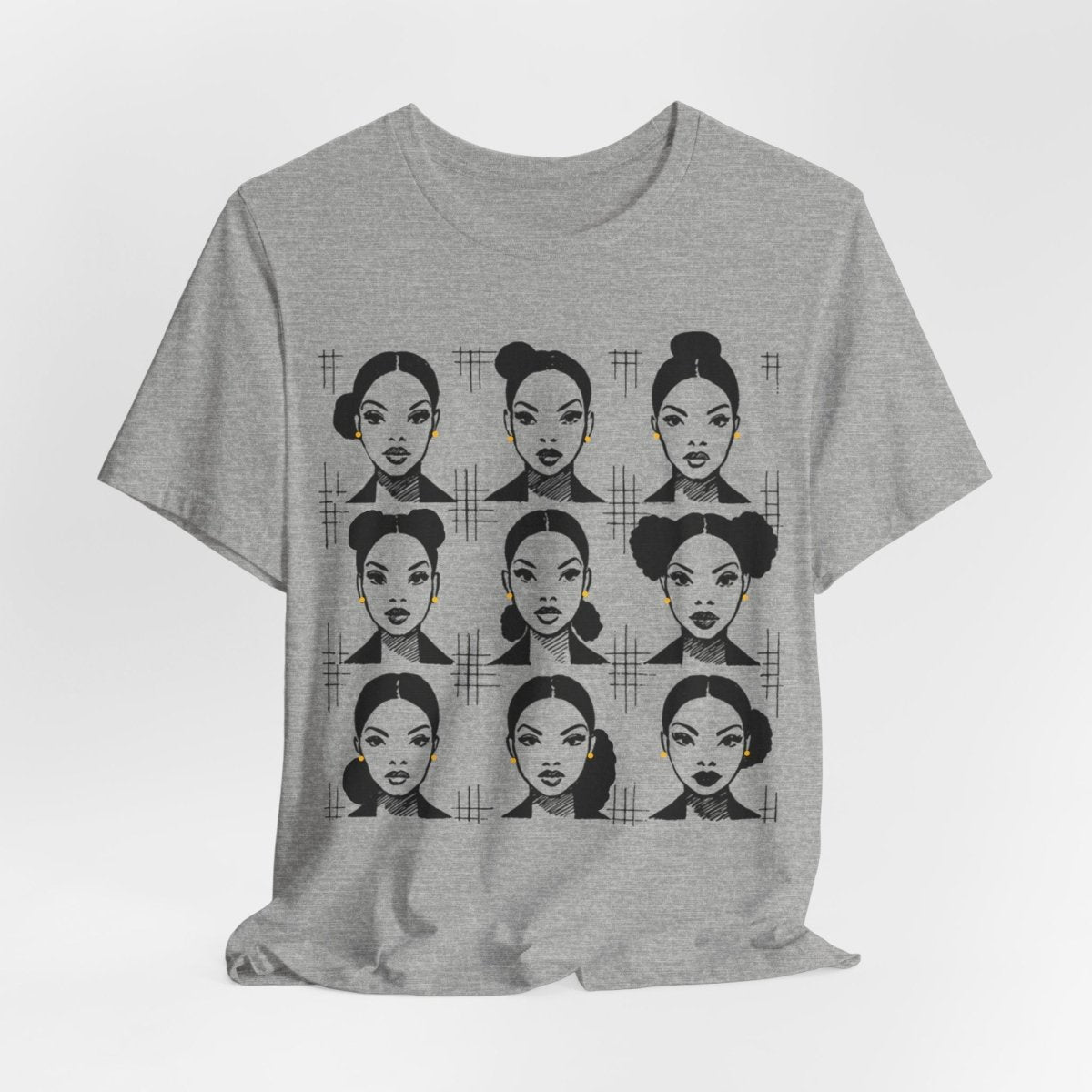 Everyday Afro Buns Shirt - Afrocentric Art by The Trini Gee