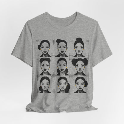 Everyday Afro Buns Shirt - Afrocentric Art by The Trini Gee