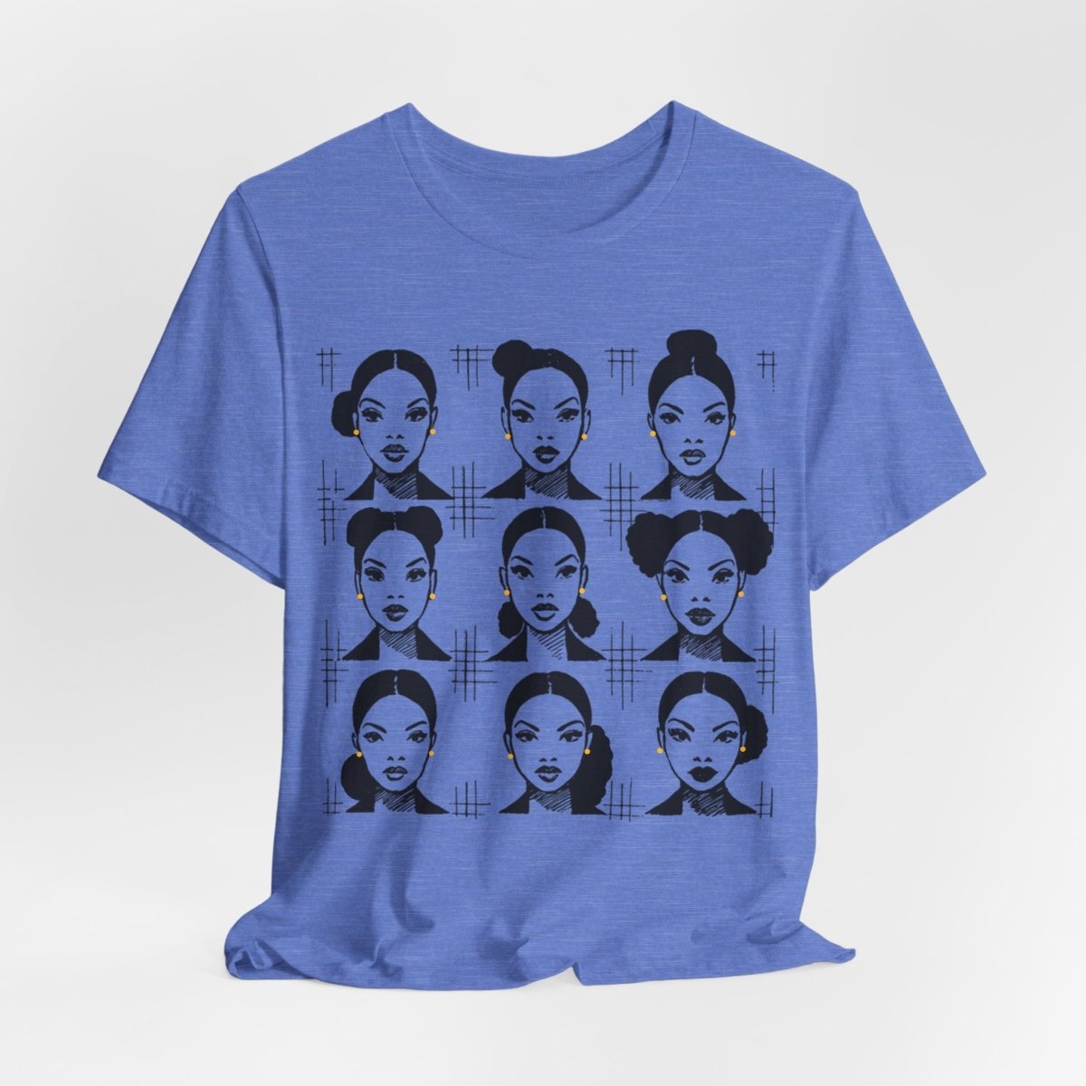 Everyday Afro Buns Shirt - Afrocentric Art by The Trini Gee