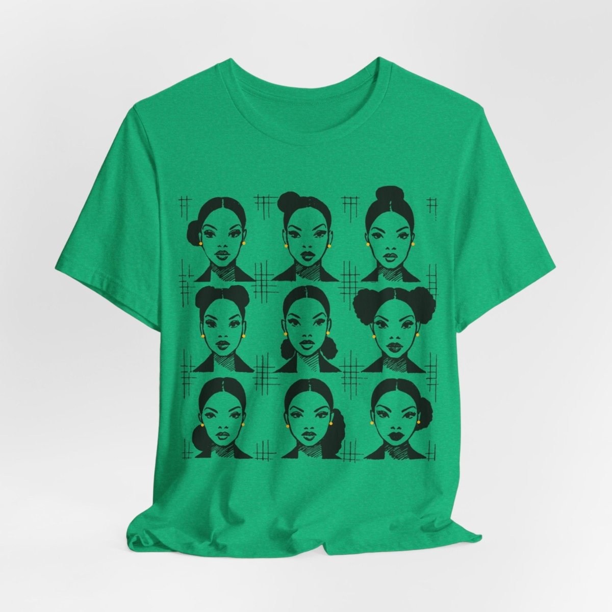 Everyday Afro Buns Shirt - Afrocentric Art by The Trini Gee