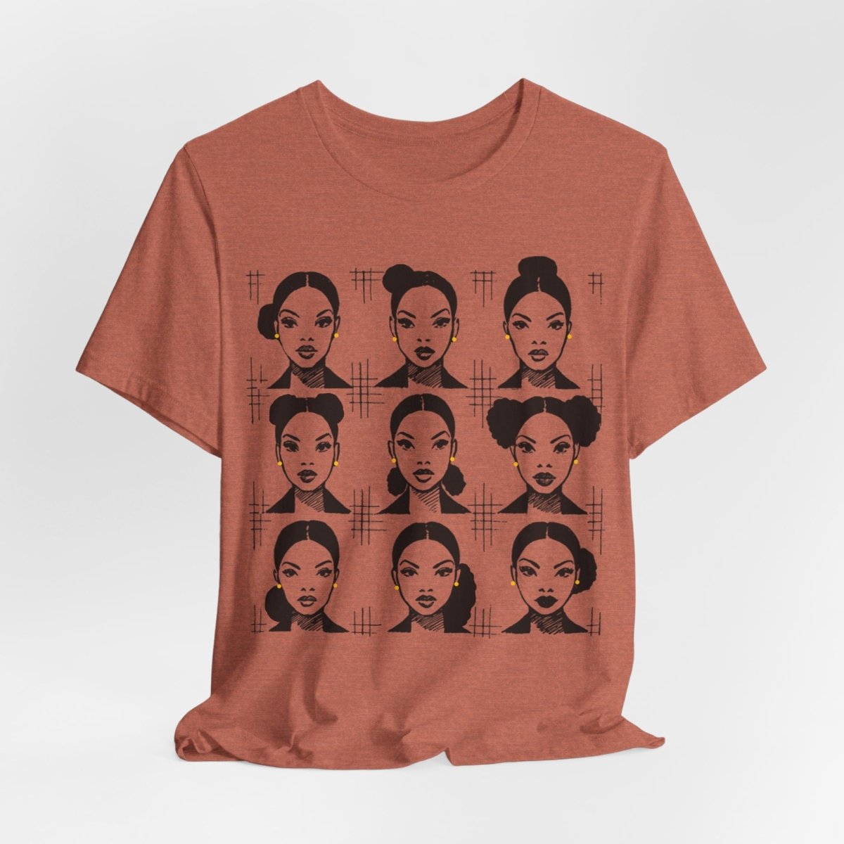 Everyday Afro Buns Shirt - Afrocentric Art by The Trini Gee