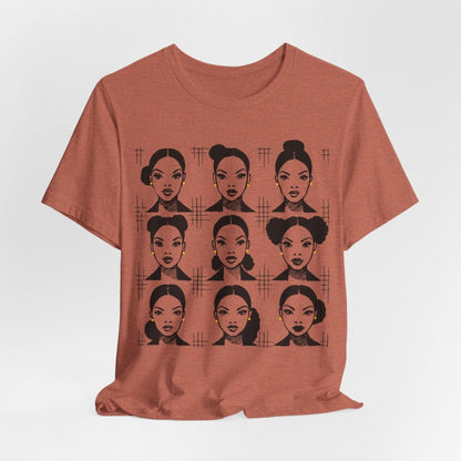 Everyday Afro Buns Shirt - Afrocentric Art by The Trini Gee