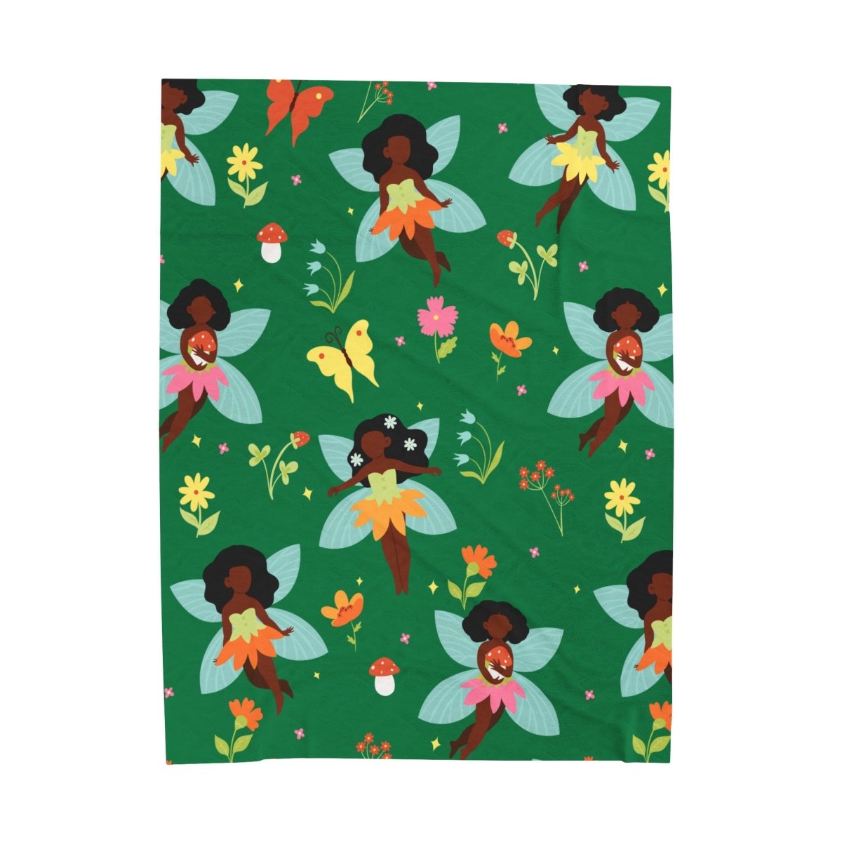 Fairies Blanket - Afrocentric Art by The Trini Gee