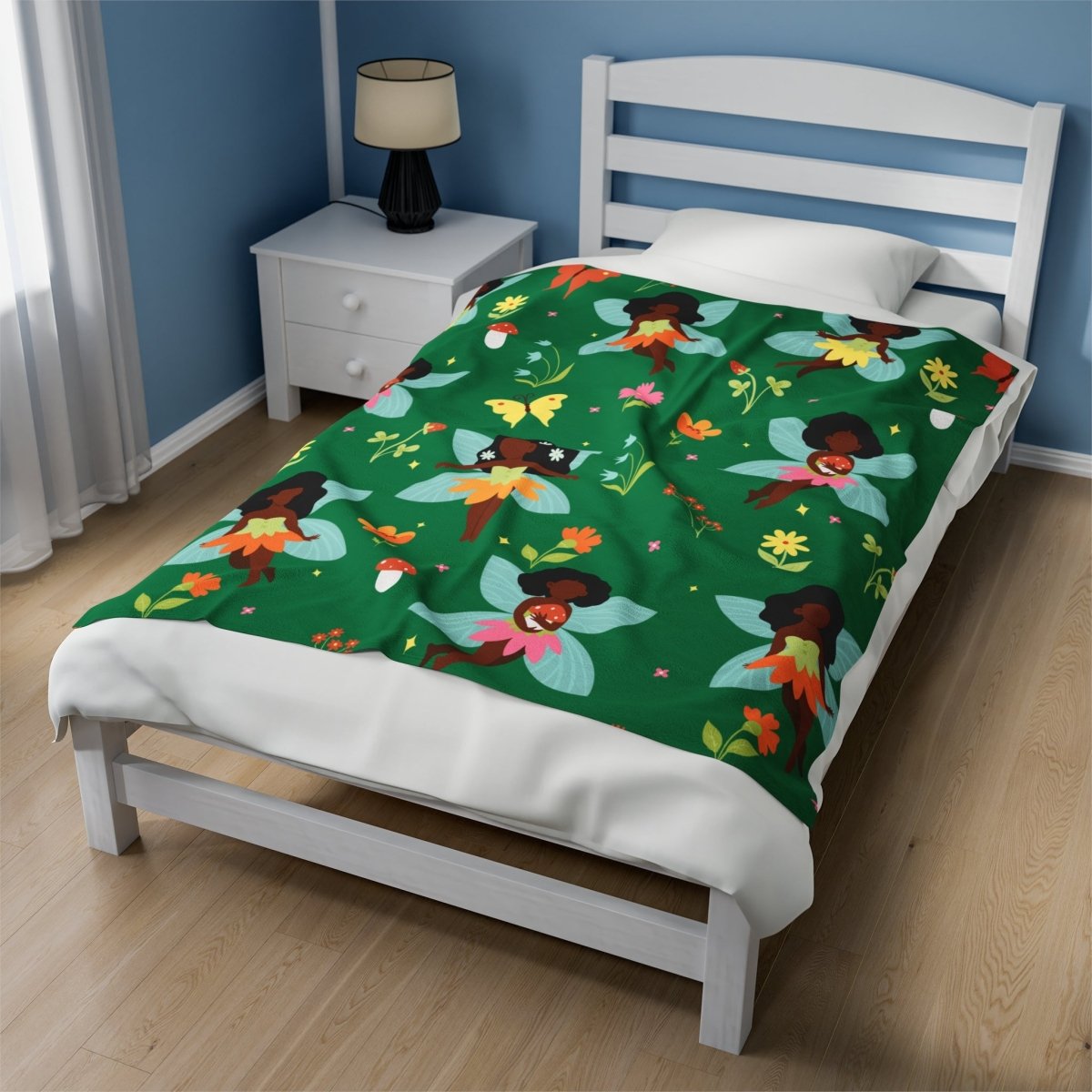 Fairies Blanket - Afrocentric Art by The Trini Gee