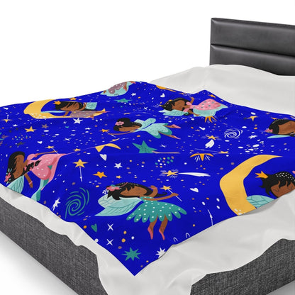 Fairies Blanket - Afrocentric Art by The Trini Gee