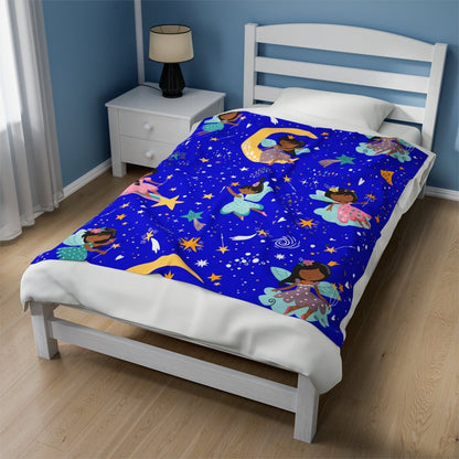 Fairies Blanket - Afrocentric Art by The Trini Gee