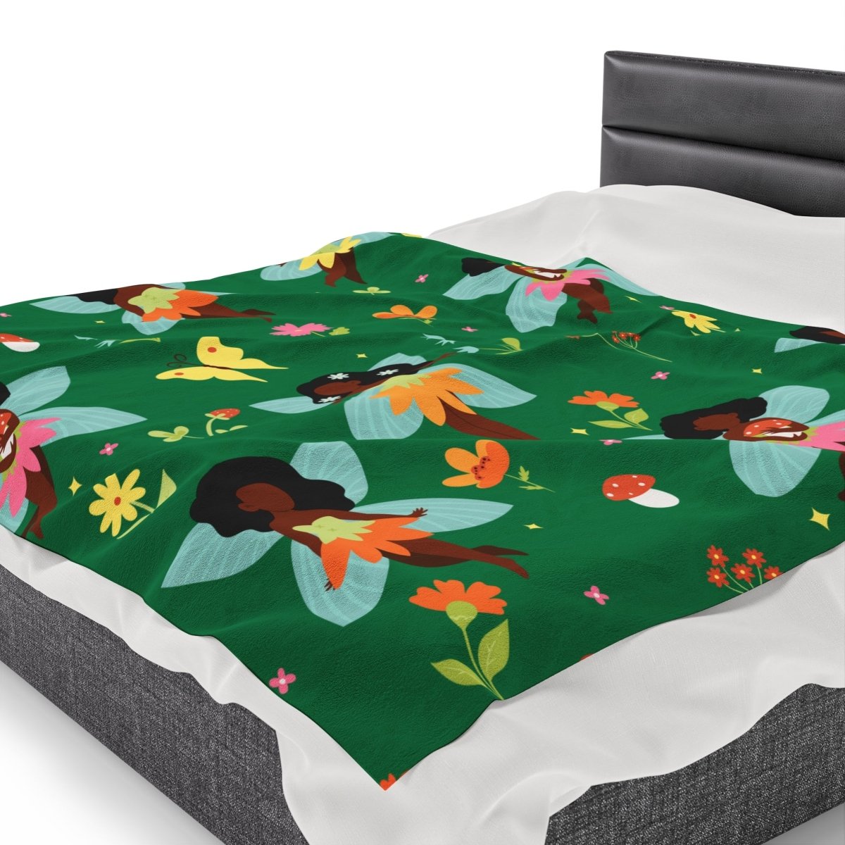 Fairies Blanket - Afrocentric Art by The Trini Gee