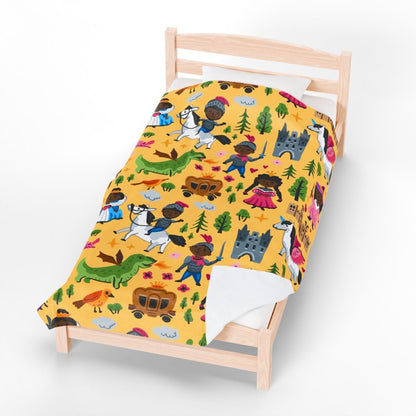 Fairy Tale Blanket - Afrocentric Art by The Trini Gee