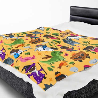 Fairy Tale Blanket - Afrocentric Art by The Trini Gee