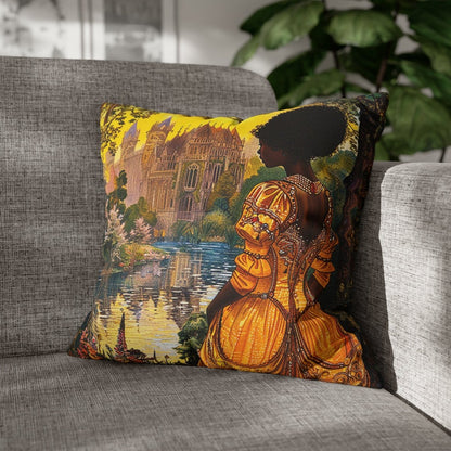 Fairy Tale Pillow - Afrocentric Art by The Trini Gee
