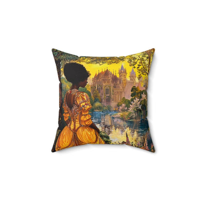 Fairy Tale Pillow - Afrocentric Art by The Trini Gee