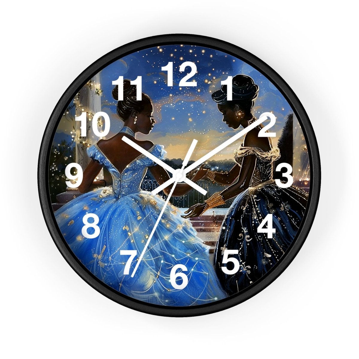 Fairy Tale Wall Clock - Afrocentric Art by The Trini Gee