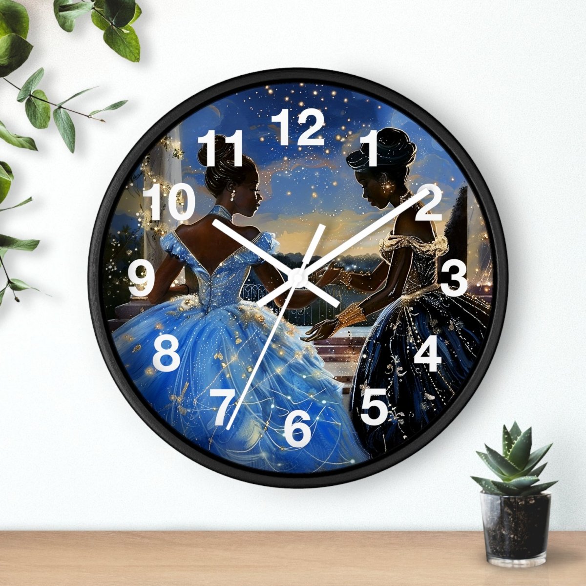 Fairy Tale Wall Clock - Afrocentric Art by The Trini Gee