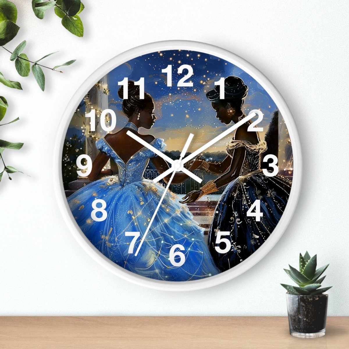 Fairy Tale Wall Clock - Afrocentric Art by The Trini Gee