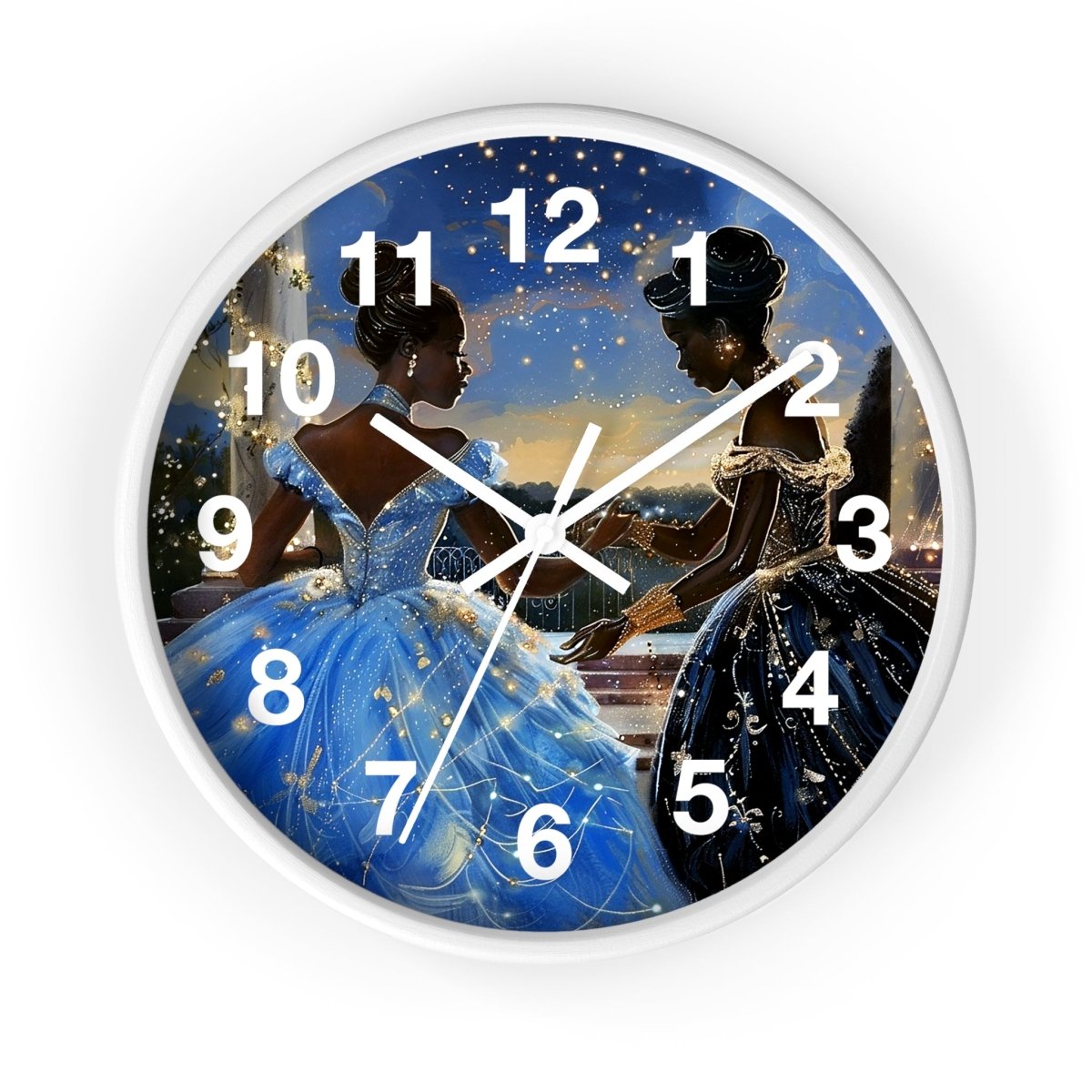 Fairy Tale Wall Clock - Afrocentric Art by The Trini Gee