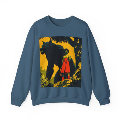 Fairytale Wolf Sweatshirt - Afrocentric Art by The Trini Gee