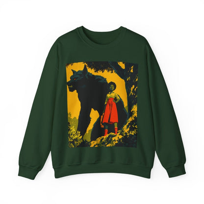 Fairytale Wolf Sweatshirt - Afrocentric Art by The Trini Gee