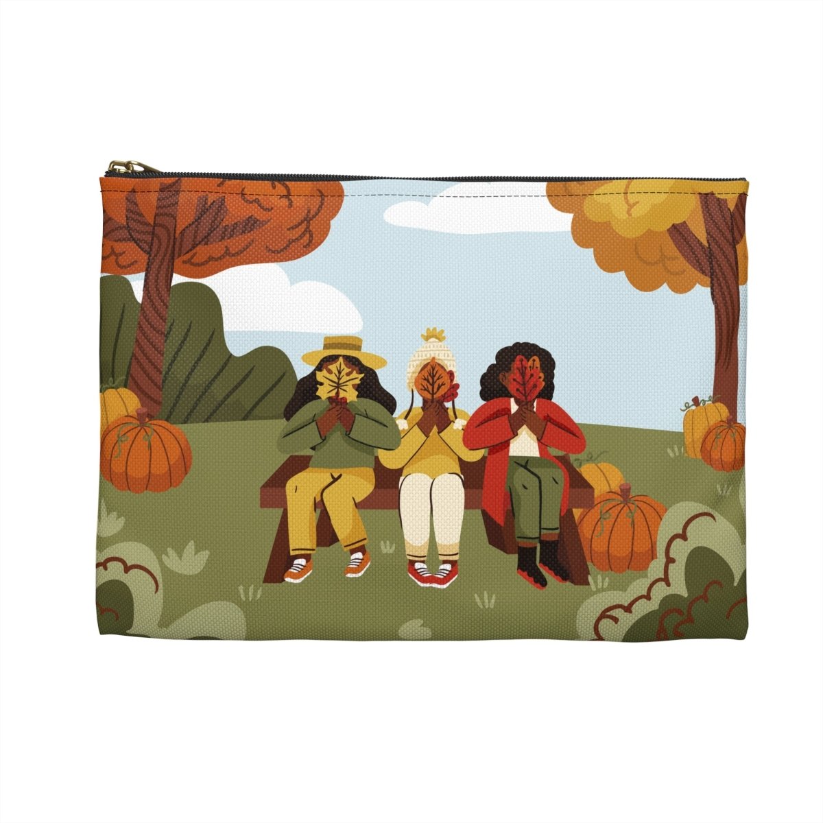 Fall Season Girls Pouch - Afrocentric Art by The Trini Gee