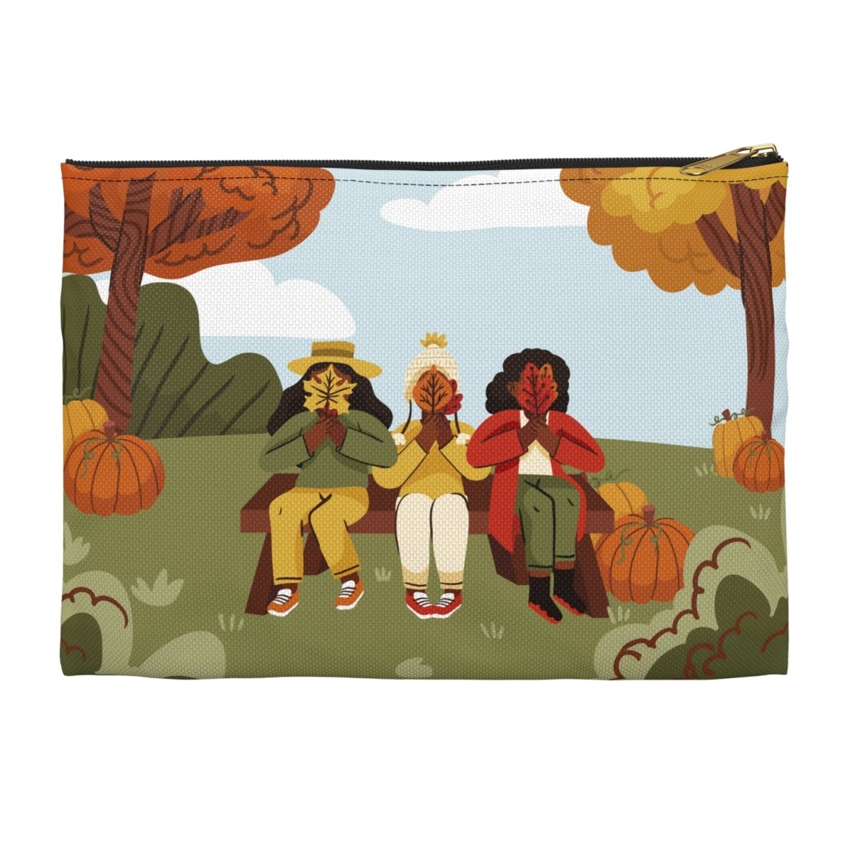 Fall Season Girls Pouch - Afrocentric Art by The Trini Gee
