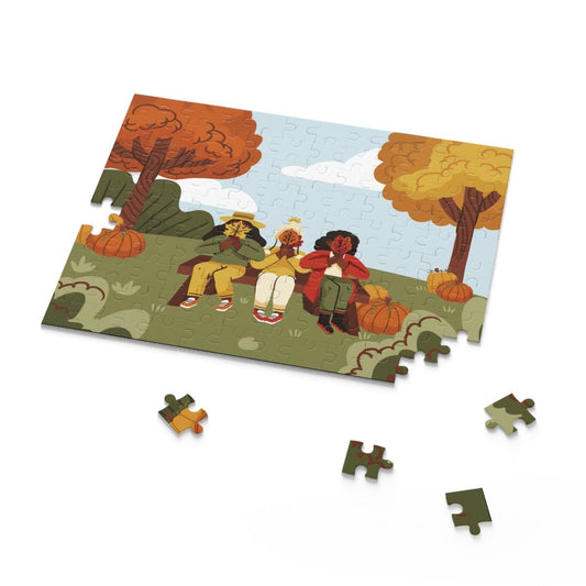 Fall Season Puzzle - Afrocentric Art by The Trini Gee